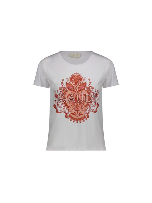 GAUDÌ JEANS Cotton T-Shirt with Print GAUDI JEANS | 611BD640472100